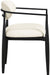 Riccio - Faux Leather Dining Arm Chair (Set of 2) - Black Frame - Simple Home Plus