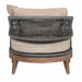 Orbit - Outdoor Patio Chair - Weathered Eucalyptus / Taupe - Simple Home Plus