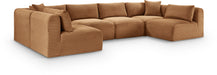 Shaggy - Fabric 6 Piece Modular U-Shaped Armless Sectional - Simple Home Plus