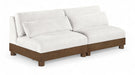 Turin - Chenille Fabric Upholstered Modular Sectional - Cream - Simple Home Plus