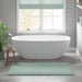 Splendor - 24" x 36" Tufted Reversible Bath Rug - Green - Simple Home Plus
