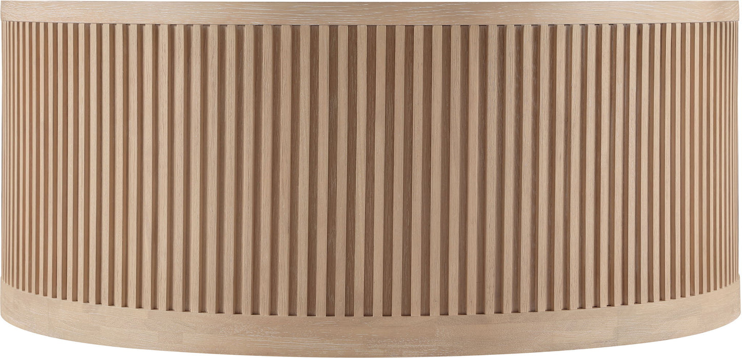 Madera - Oak Veneer And Solid Wood Table - Simple Home Plus