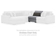 Bealton - Armless Chair - Salt And Pepper - Simple Home Plus