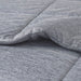 Comfort Cool Jersey Knit - Oversized Down Alternative King Comforter - Gray - Simple Home Plus
