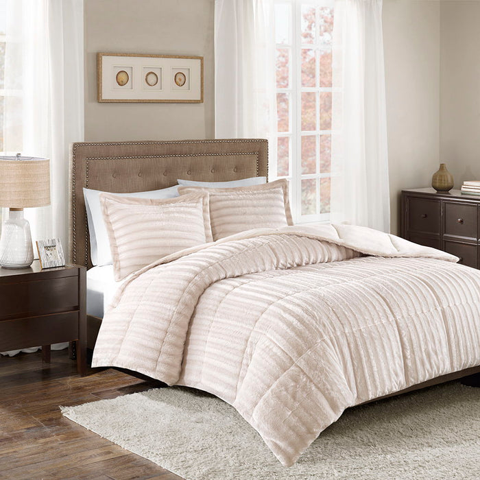 Duke - Comforter Mini Set - Champagne - Simple Home Plus