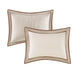 Genevieve - Queen Comforter (Set of 7) - Taupe / Brown - Simple Home Plus