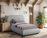 Vaughn - Chenille Bed With Black Base - Simple Home Plus