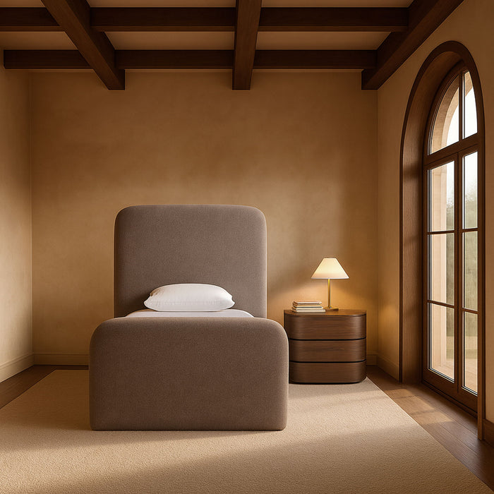 Fira - Chenille Fabric Upholstered Bed - Simple Home Plus