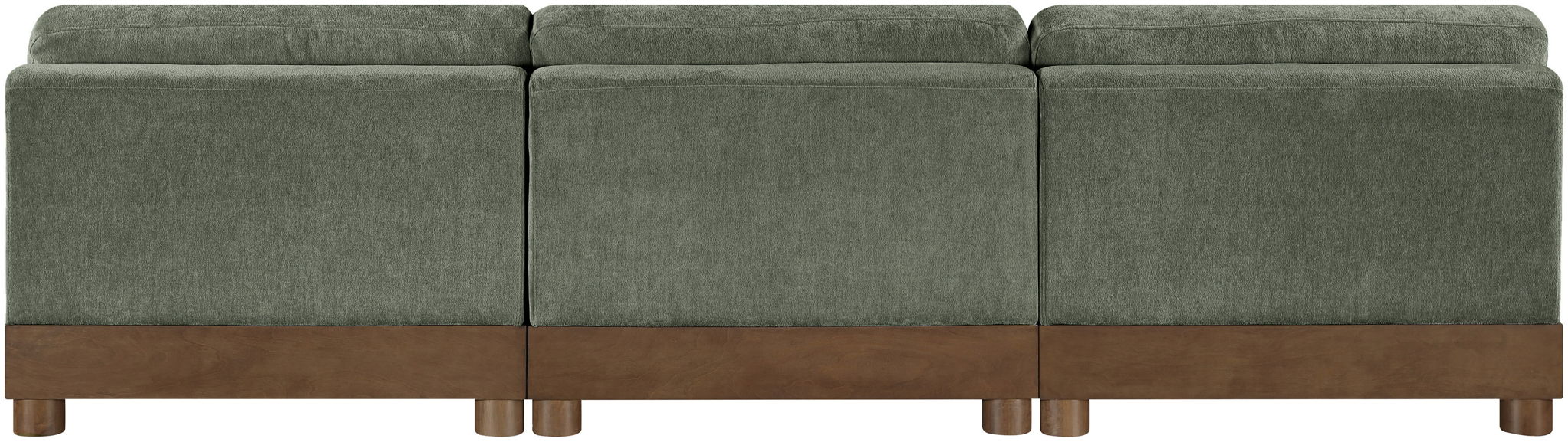 Turin - Chenille Fabric Upholstered Modular Sectional - Green - Simple Home Plus