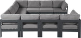 Nizuc - Outdoor Patio 10 Piece Modular Sectional With Gray Frame - Simple Home Plus