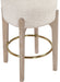 Torino - Backless Counter Stool With Brushed Natural Base (Set of 2) - Simple Home Plus