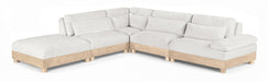 Turin - Chenille Fabric Upholstered Modular Sectional - White - Simple Home Plus
