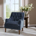 Qwen - Button Tufted Accent Chair - Navy - Simple Home Plus