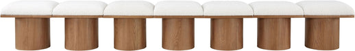 Pavilion - 7 Piece Modular Bench With Brown Base - Simple Home Plus