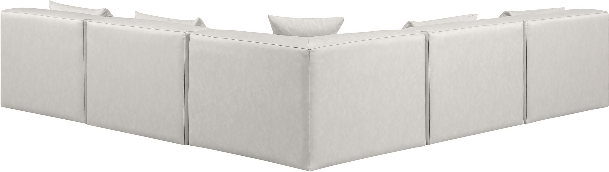 Cube - 5 Piece Modular Corner Armless Sectional - Simple Home Plus