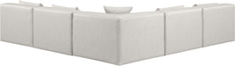 Cube - 5 Piece Modular Corner Armless Sectional - Simple Home Plus