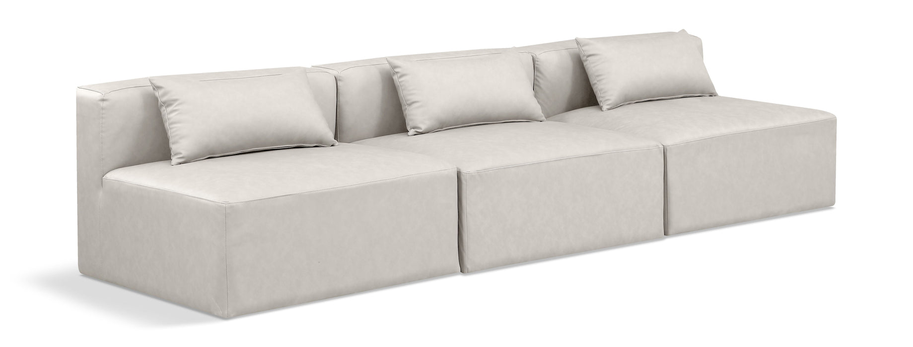 Cube - Modular 3 Seat Armless Sofa - Simple Home Plus
