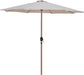 Fiji - Aluminum Patio Umbrella With Square Black And Teak Base - Simple Home Plus