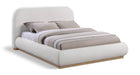 Vaughn - Linen Bed With Natural Base - Simple Home Plus