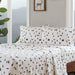 Flannel - 4 Piece Full Sheet Set - Green Trees & Trucks - Simple Home Plus