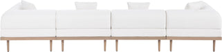 Laguna - 4 Piece Resilient Water Resistant Fabric 142" Upholstered Outdoor Patio Modular Sofa - Simple Home Plus