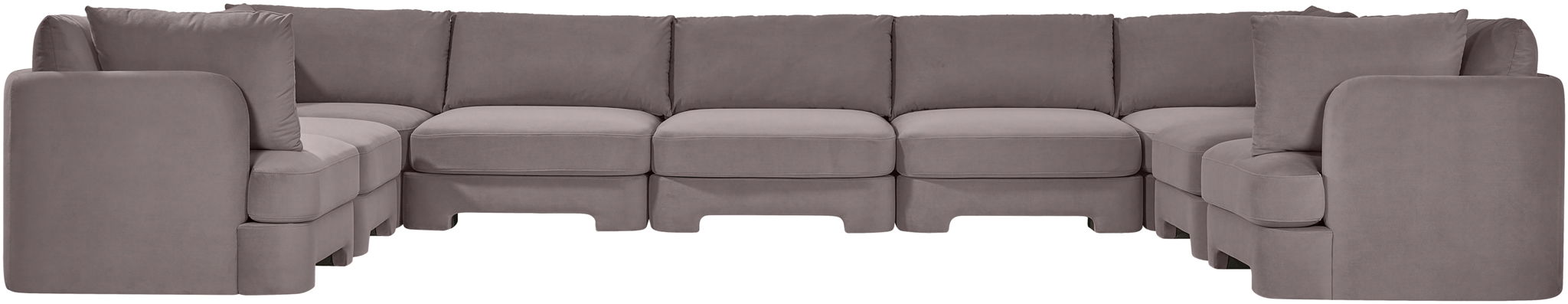 Hammond - Velvet Performance Fabric Upholstered 9 Piece Sectional