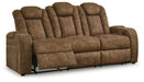 Wolfridge - Brindle - Power Reclining Sofa With Adj Headrest - Simple Home Plus