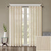 Harper - Solid Crushed Window Panel Pair - Cream - Simple Home Plus
