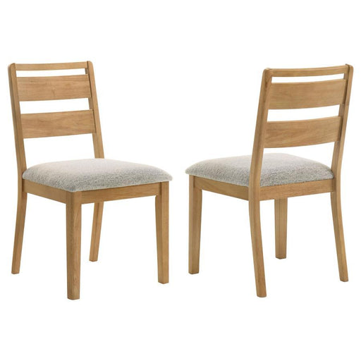 Duncan - Ladder Back Dining Side Chair (Set of 2) - Washed Oak - Simple Home Plus
