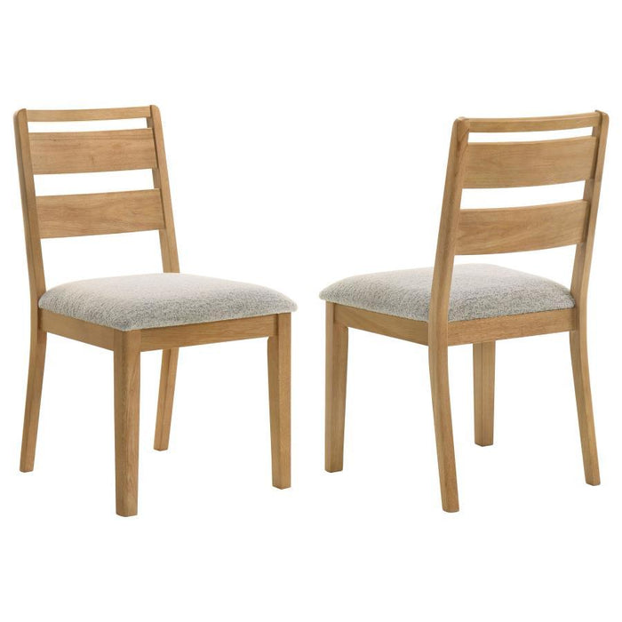 Duncan - Ladder Back Dining Side Chair (Set of 2) - Washed Oak - Simple Home Plus