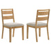 Duncan - Ladder Back Dining Side Chair (Set of 2) - Washed Oak - Simple Home Plus
