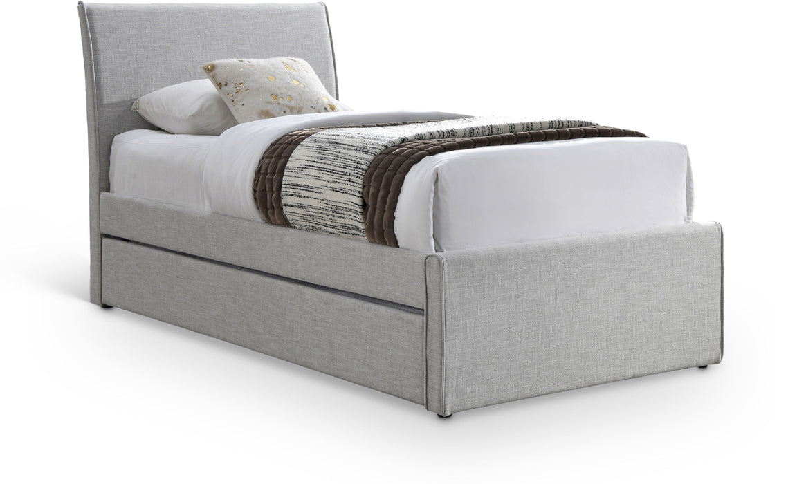 Myles - Linen Twin Trundle Bed - Simple Home Plus