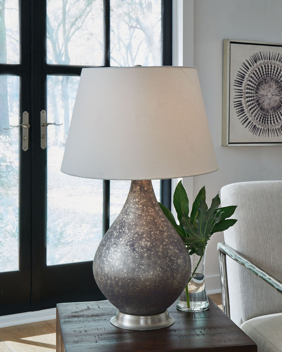 Bluacy - Antique Gray - Glass Table Lamp - Simple Home Plus