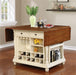Slater - 2-Drawer Kitchen Island With Drop Leaves - Simple Home Plus