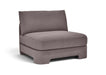 Hammond - Velvet Performance Fabric Upholstered Armless Chair - Simple Home Plus