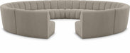 Infinity - 12 Piece Boucle Modular Sectional - Simple Home Plus