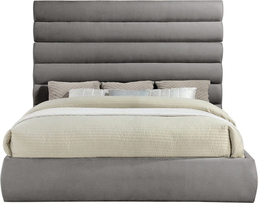 Adam - Chenille Fabric Bed With 70.5" Headboard - Simple Home Plus