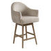 Jaxon - Solid Wood Upholstered 26" Counter Height Swivel Barstool - Simple Home Plus