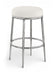 Ferro - Performance Fabric Upholstered Backless Bar Stool - Antique Silver - Simple Home Plus