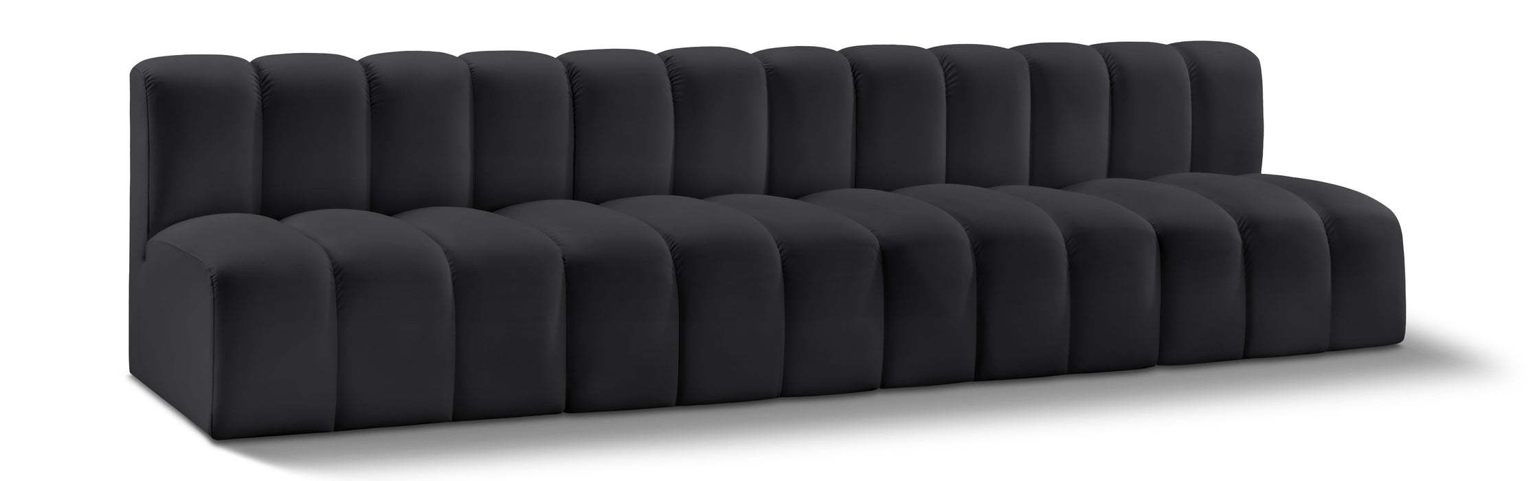Arc - Faux Leather 4 Seats Modular Sofa - Simple Home Plus