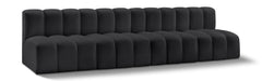Arc - Faux Leather 4 Seats Modular Sofa - Simple Home Plus