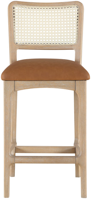 Atrium - Counter Stool With Brushed Natural Base (Set of 2) - Simple Home Plus