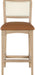 Atrium - Counter Stool With Brushed Natural Base (Set of 2) - Simple Home Plus