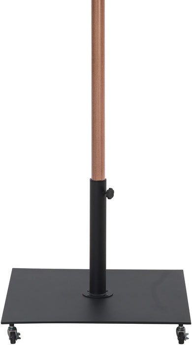 Fiji - Aluminum Patio Umbrella With Square Black And Teak Base - Simple Home Plus