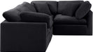 Indulge - Velvet 4 Piece Modular Corner Sectional - Simple Home Plus
