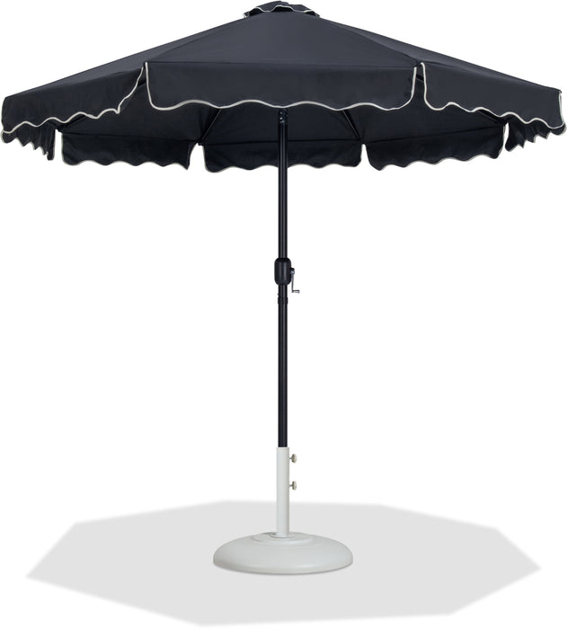 Amalfi - Patio Umbrella - White Base / Black Pole - Simple Home Plus
