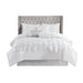 Laurel - Queen 7 Piece Tufted Comforter Set - White - Simple Home Plus