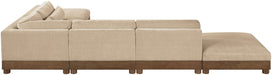 Turin - Chenille Fabric Upholstered Modular Sectional - Beige - Simple Home Plus