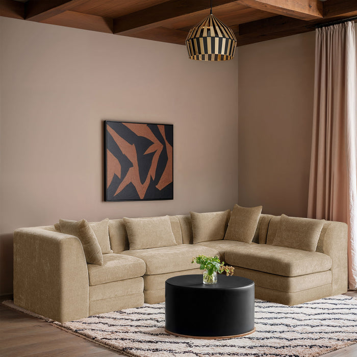 Stellar - 4 Piece Upholstered Modular Sectional - Simple Home Plus