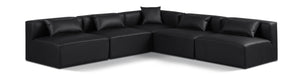 Cube - 5 Piece Modular Corner Armless Sectional - Simple Home Plus